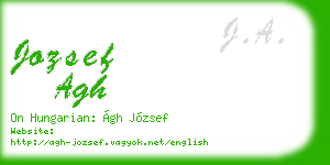 jozsef agh business card